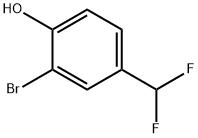 2-溴-4-(二氟甲基)苯酚 结构式