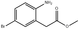 Benzeneacetic acid, 2-amino-5-bromo-, methyl ester Struktur