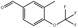 3-甲基-4-(三氟甲氧基)苯甲醛, 1261621-70-8, 结构式