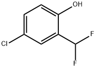 Phenol, 4-chloro-2-(difluoromethyl)- Structure