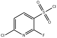 6-氯-2-氟吡啶-3-磺酰氯,1261663-36-8,结构式