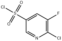 6-chloro-5-fluoropyridine-3-sulfonyl chloride Structure