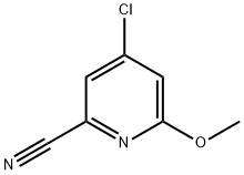 2-Pyridinecarbonitrile, 4-chloro-6-methoxy- Struktur