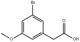 3-溴-5-甲氧基苯乙酸, 1261860-69-8, 结构式