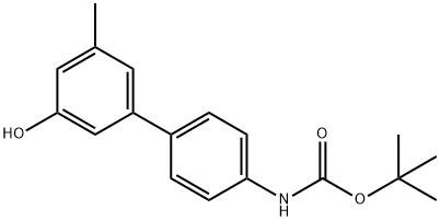 5-(4-BOC-Aminophenyl)-3-methylphenol Structure