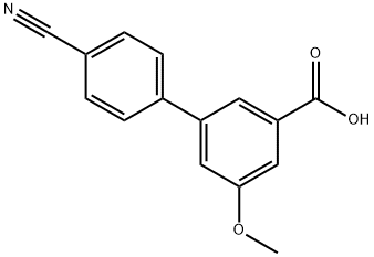 3-(4-Cyanophenyl)-5-methoxybenzoic acid 结构式