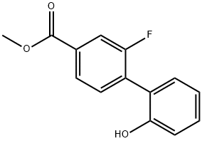 2-(2-氟-4-甲氧基羰基苯基)苯酚, 1262000-09-8, 结构式