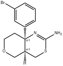 1262038-20-9 4H,5H-Pyrano[4,3-d][1,3]thiazin-2-amine, 8a-(3-bromophenyl)-4a,7,8,8a-tetrahydro-, (4aR,8aR)-rel-