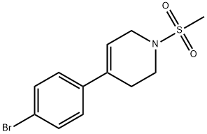 4-(4-Bromophenyl)-1-methanesulfonyl-3,6-dihydro-2H-pyridine 结构式