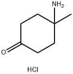 Cyclohexanone, 4-amino-4-methyl-, hydrochloride (1:1) Struktur