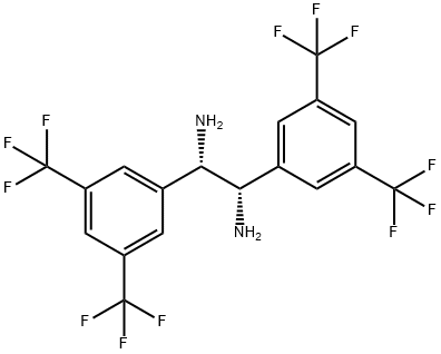 (1S,2S)-1,2-bis(3,5-bis(trifluoromethyl)phenyl)ethane-1,2-diamine Structure