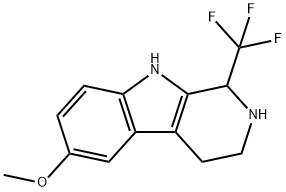2,3,4,9-Tetrahydro-6-methoxy-1-(trifluoromethyl)-1H-pyrido[3,4-b]indole Structure
