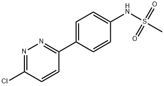 Methanesulfonamide, N-[4-(6-chloro-3-pyridazinyl)phenyl]- 化学構造式