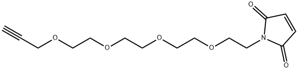 炔丙基-四聚乙二醇-马来酰亚胺, 1262681-30-0, 结构式