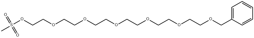苄基-六聚乙二醇-MS 结构式