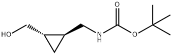 (1S,2S)-2-[(BOC-氨基)甲基]环丙基]甲醇, 1262755-28-1, 结构式
