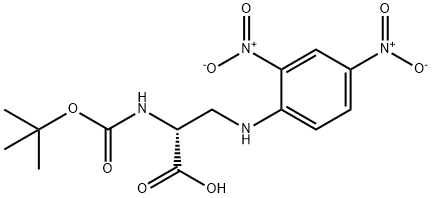 D-Alanine, N-[(1,1-dimethylethoxy)carbonyl]-3-[(2,4-dinitrophenyl)amino]- 结构式
