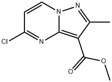 Pyrazolo[1,5-a]pyrimidine-3-carboxylic acid, 5-chloro-2-methyl-, methyl ester Structure
