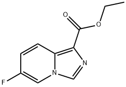 6-氟-咪唑并[1,5-A]吡啶-1-羧酸乙酯 结构式