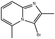 Imidazo[1,2-a]pyridine, 3-bromo-2,5-dimethyl- 化学構造式
