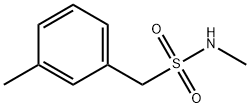Benzenemethanesulfonamide, N,3-dimethyl- Structure