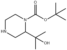 2-(1-Boc-2-piperazinyl)-2-propanol 结构式