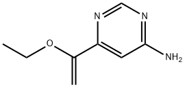 4-Pyrimidinamine, 6-(1-ethoxyethenyl)- 化学構造式