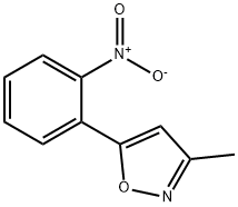 Isoxazole, 3-methyl-5-(2-nitrophenyl)- Structure