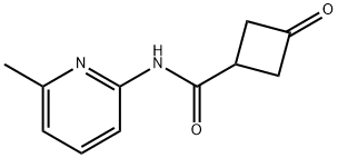 Cyclobutanecarboxamide, N-(6-methyl-2-pyridinyl)-3-oxo- Structure