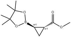 Cyclopropanecarboxylic acid, 2-(4,4,5,5-tetraMethyl-1,3,2-dioxaborolan-2-yl)-, Methyl ester, (1R,2R)-rel-