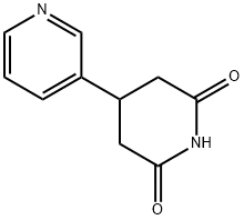 4-(吡啶-3-基)哌啶-2,6-二酮 结构式