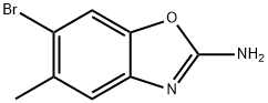 6-溴-5-甲基苯并[D]噁唑-2-胺 结构式