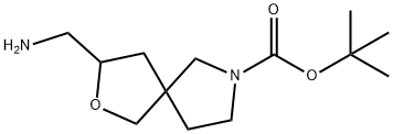 3-(氨基甲基)-2-氧杂-7-氮杂螺叔丁基[4.4]壬烷-7-羧酸盐, 1268520-24-6, 结构式