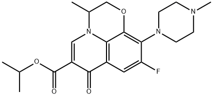 氧氟沙星异丙酯 结构式