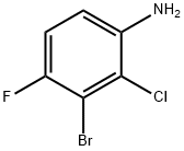 3-溴-2-氯-4-氟苯胺 结构式