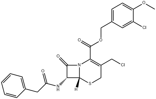 头孢菌素杂质6, 1269661-24-6, 结构式