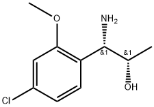 (1S,2S)-1-AMINO-1-(4-CHLORO-2-METHOXYPHENYL)PROPAN-2-OL,1270263-83-6,结构式