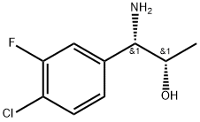 (1S,2S)-1-AMINO-1-(4-CHLORO-3-FLUOROPHENYL)PROPAN-2-OL 结构式