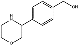 Benzenemethanol, 4-(3-morpholinyl)-|