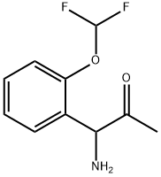 1-AMINO-1-[2-(DIFLUOROMETHOXY)PHENYL]ACETONE Structure