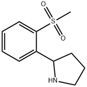 2-(2-methanesulfonylphenyl)pyrrolidine Structure