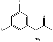1-AMINO-1-(3-BROMO-5-FLUOROPHENYL)ACETONE 结构式