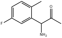1-AMINO-1-(5-FLUORO-2-METHYLPHENYL)ACETONE 结构式
