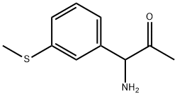 1-AMINO-1-(3-METHYLTHIOPHENYL)ACETONE Structure