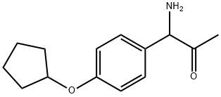 1-AMINO-1-(4-CYCLOPENTYLOXYPHENYL)ACETONE Structure