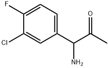 1-AMINO-1-(3-CHLORO-4-FLUOROPHENYL)ACETONE 结构式