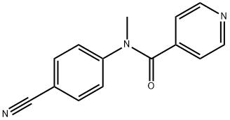 N-(4-氰基苯基)-N-甲基吡啶-4-甲酰胺, 1270779-75-3, 结构式