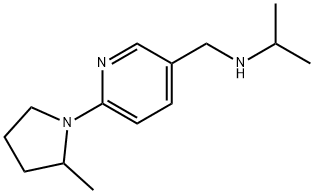 {[6-(2-甲基吡咯烷-1-基)吡啶-3-基]甲基}(丙-2-基)胺, 1270911-03-9, 结构式