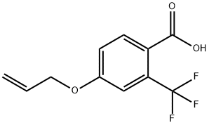 Benzoic acid, 4-(2-propen-1-yloxy)-2-(trifluoromethyl)- Structure