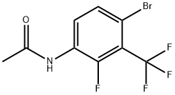 N-(4-溴-2-氟-3-(三氟甲基)苯基)乙酰胺 结构式